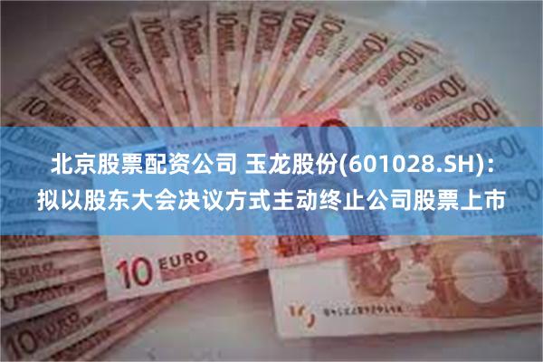北京股票配资公司 玉龙股份(601028.SH)：拟以股东大会决议方式主动终止公司股票上市