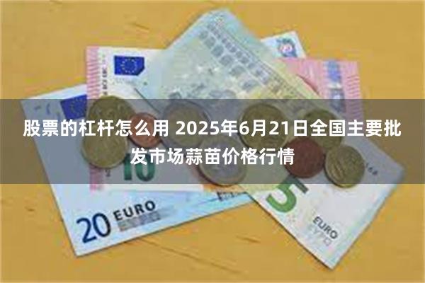 股票的杠杆怎么用 2025年6月21日全国主要批发市场蒜苗价格行情