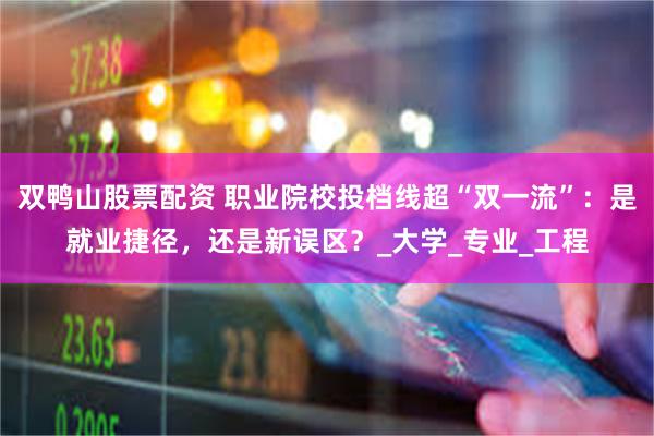 双鸭山股票配资 职业院校投档线超“双一流”：是就业捷径，还是新误区？_大学_专业_工程