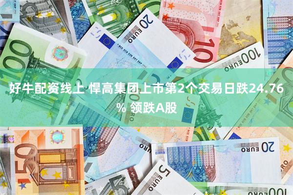好牛配资线上 悍高集团上市第2个交易日跌24.76% 领跌A股